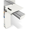 <p>Optimal support also to larger pieces, with the sliding table 360 mm wide. The guides are secured with a procedure of aluminum riveting, so that to ensure an exceptional precision and smoothness.</p>